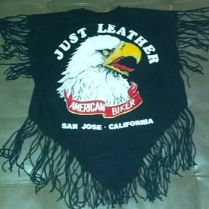 80s Fringed Biker Eagle Shirt harley Vintage San Jose California Motorcycle